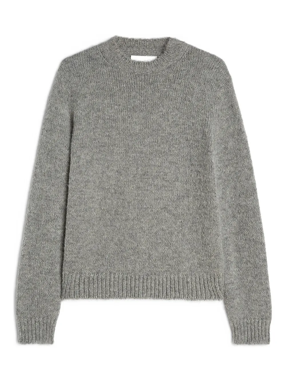Jil Sander ribbed-cuff alpaca-wool-blend sweater Grijs
