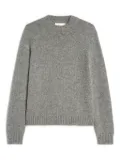 Jil Sander ribbed-cuff alpaca-wool-blend sweater - Grey