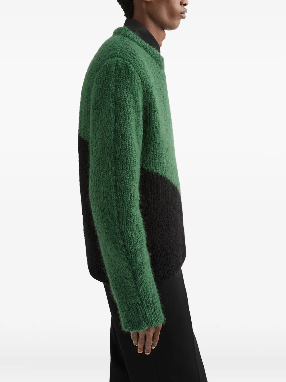 Jil Sander suéter con diseño color block | verde | Image 1