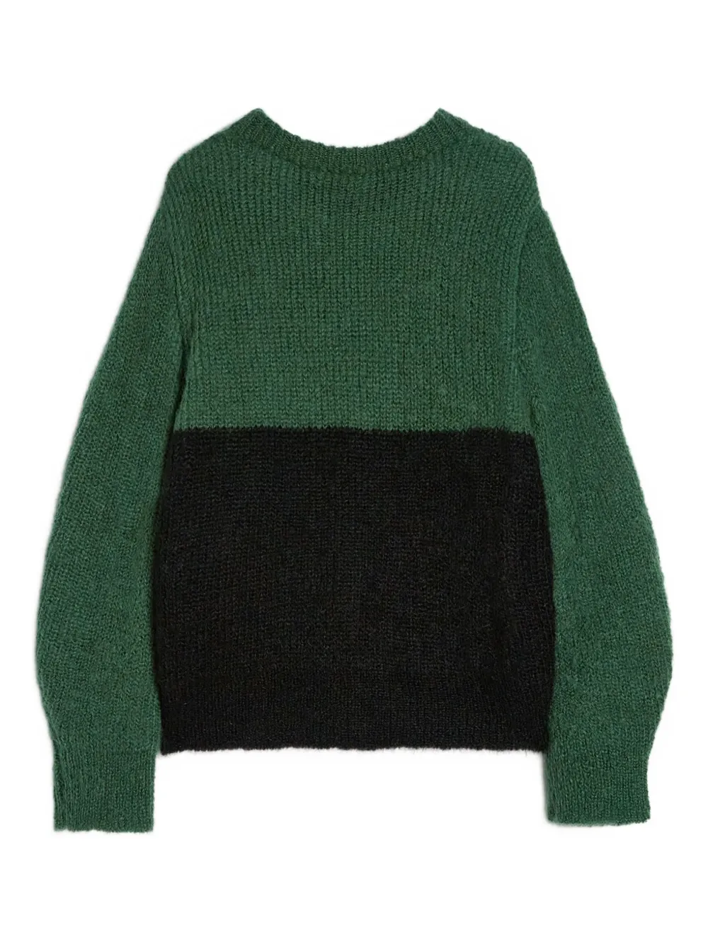 Jil Sander Trui met colourblocking Groen