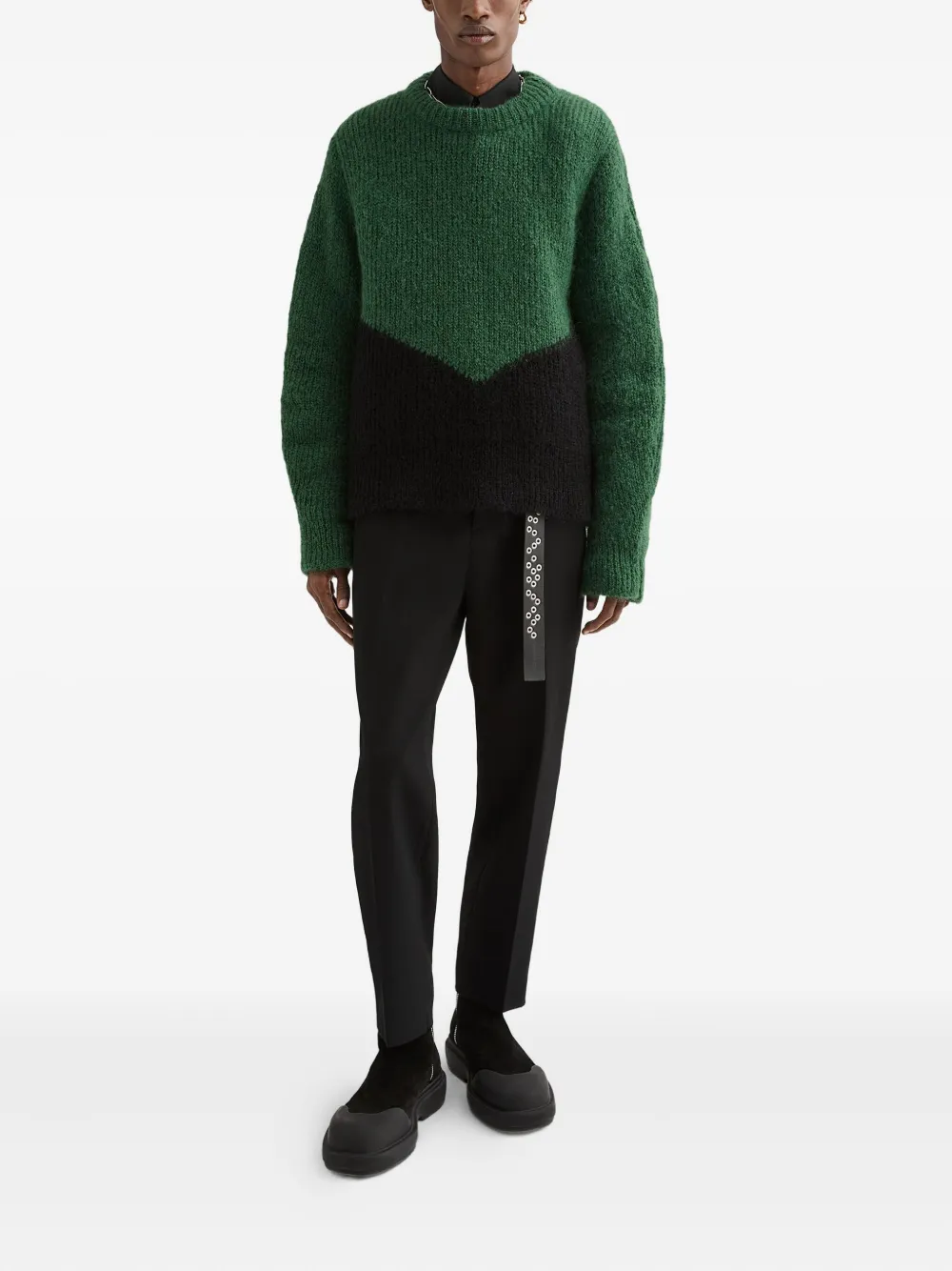 Jil Sander colourblock sweater | Knitted Sweaters | Image 2