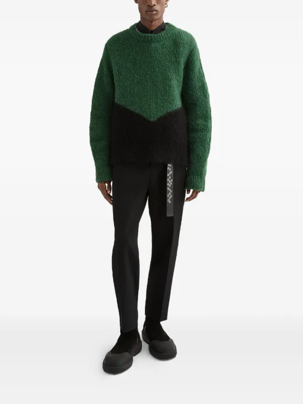 美品❗️【JIL SANDER】ニット/セーター/イタリア製/カラーブロック Jil Sander カラーブロック セーター | グリーン | FARFETCH JP