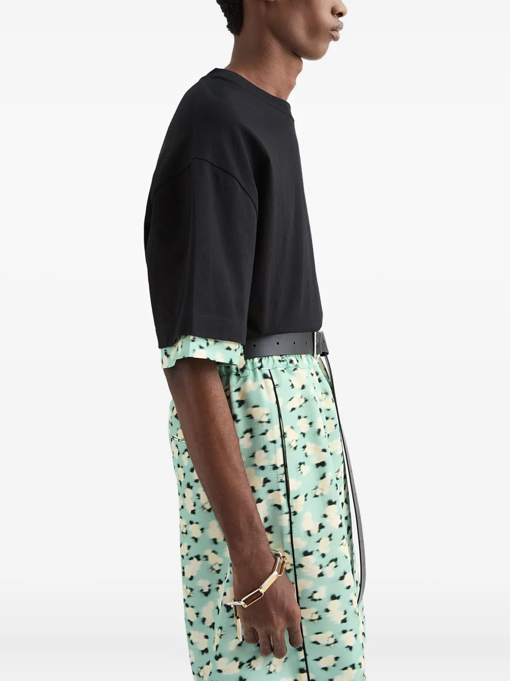 Jil Sander Katoenen T-shirt met ronde hals Zwart