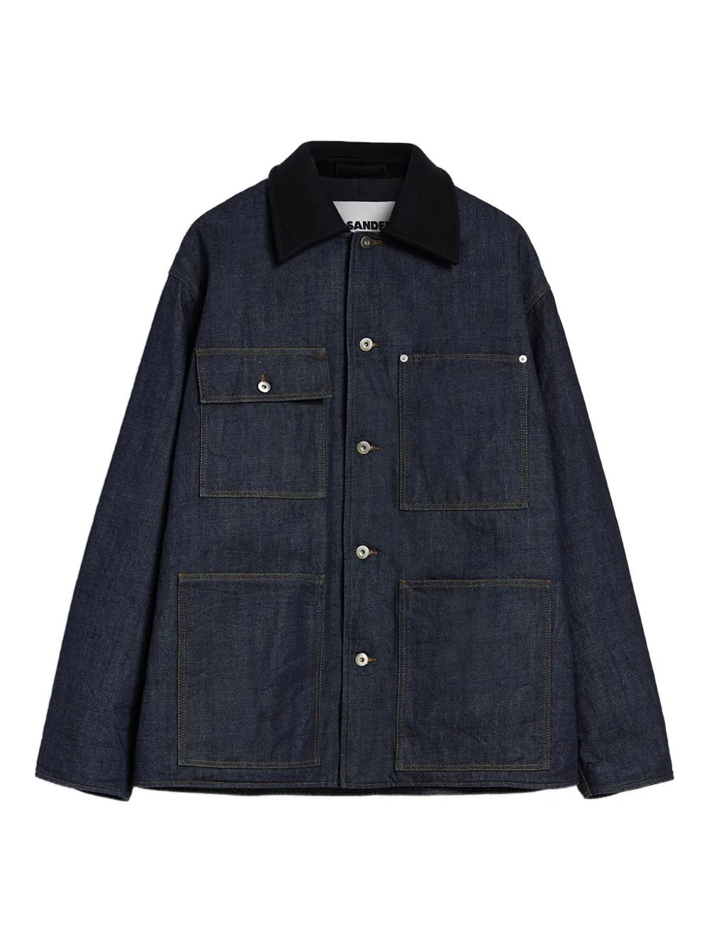 Jil Sander Denim jack Blauw