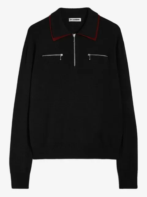 Jil Sander wool polo shirt