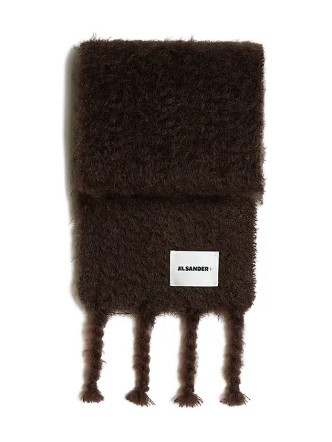 JIL SANDER+ bufanda con parche del logo