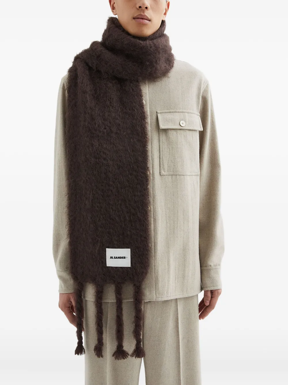JIL SANDER+ bufanda con parche del logo | Hombre | Image 2