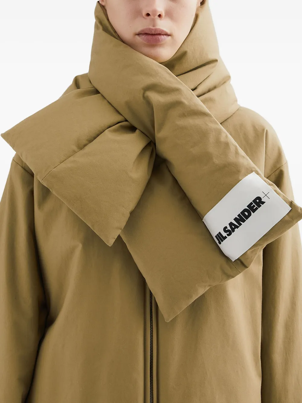 JIL SANDER+ Gewatteerde sjaal Bruin
