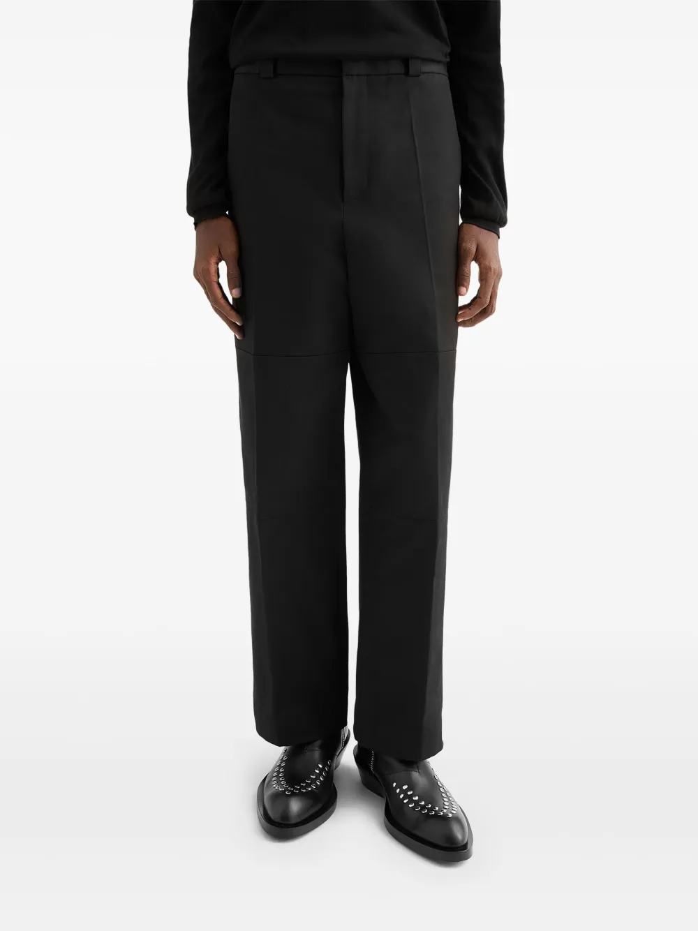 Jil Sander Katoenen broek Zwart