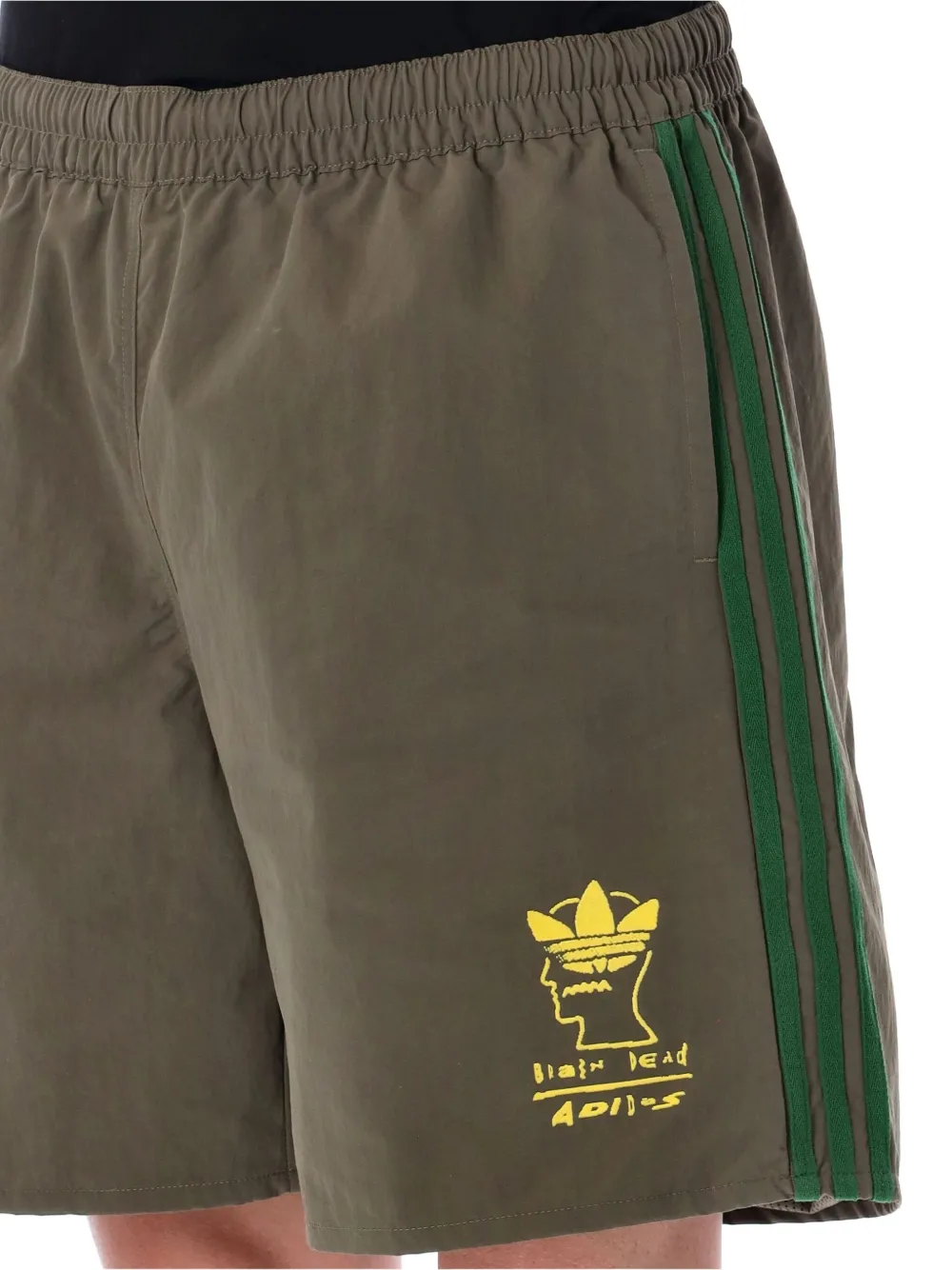 adidas x Brain Dead shorts met geborduurd embleem Bruin