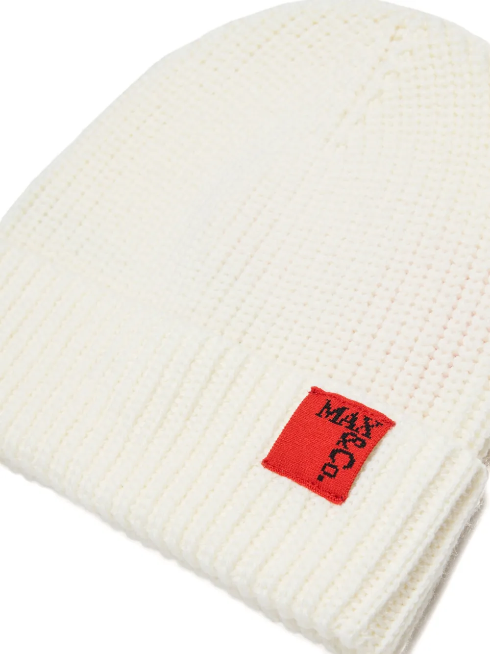 Max & Co Logo-patch Beanie In White