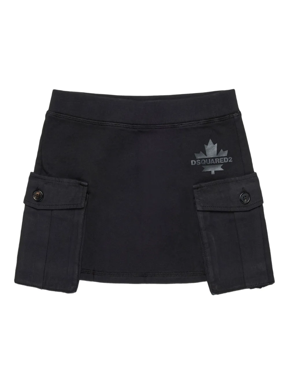 DSQUARED2 KIDS Katoenen mini-rok Zwart