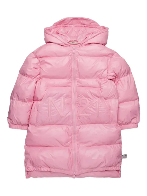 Nº21 Kids logo-embossed jacket
