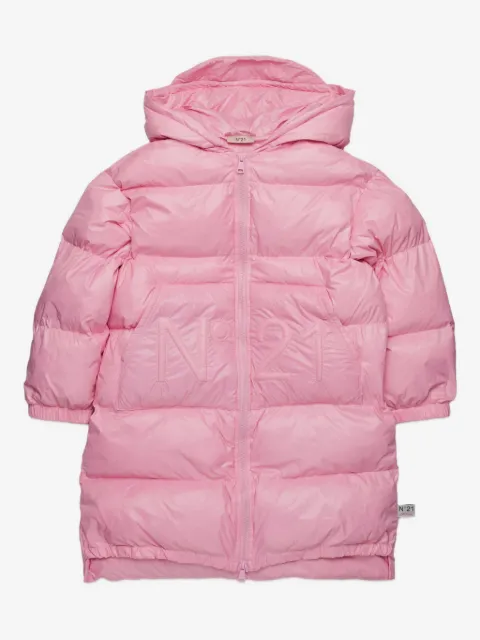 Nº21 Kids logo-embossed jacket
