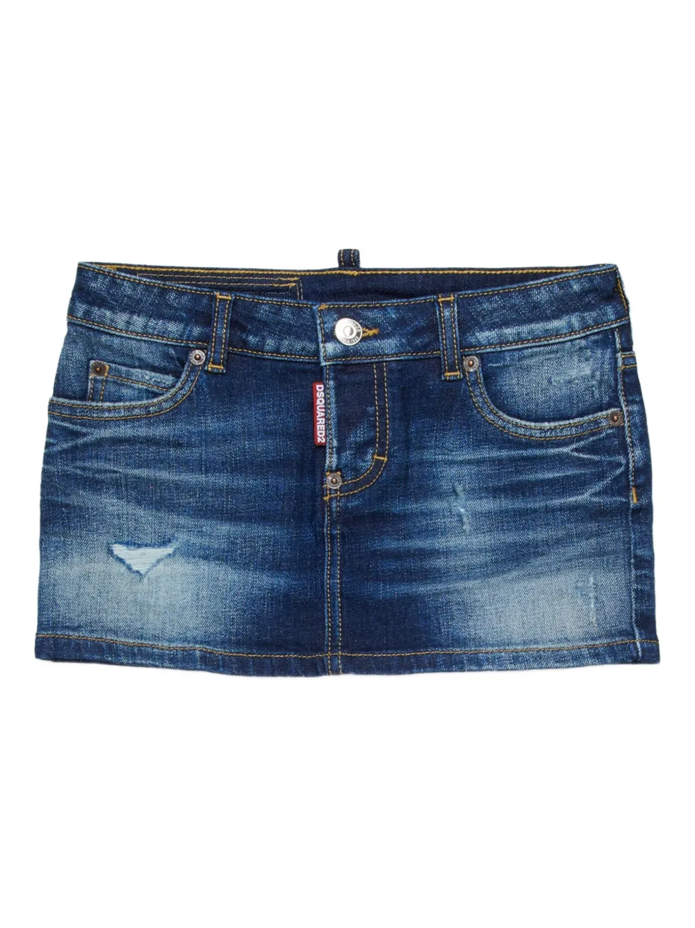 DSQUARED2 KIDS Katoenen mini-rok Blauw
