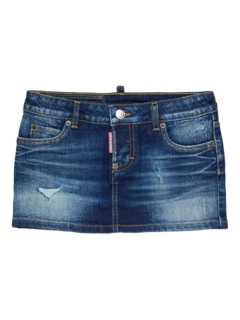 DSQUARED2 KIDS cotton mini skirt 