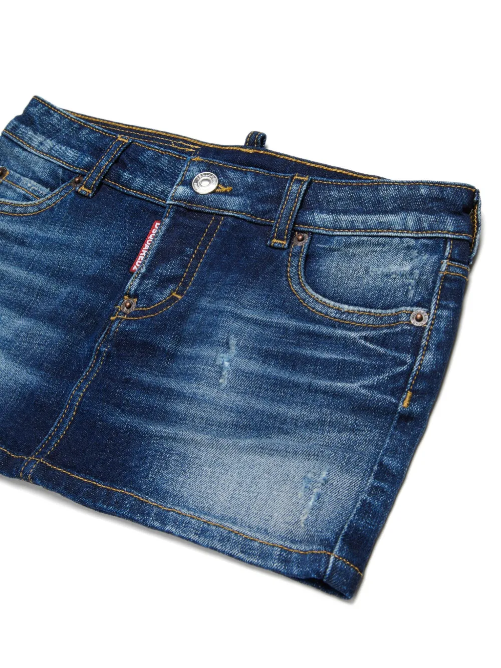 DSQUARED2 KIDS Katoenen mini-rok Blauw