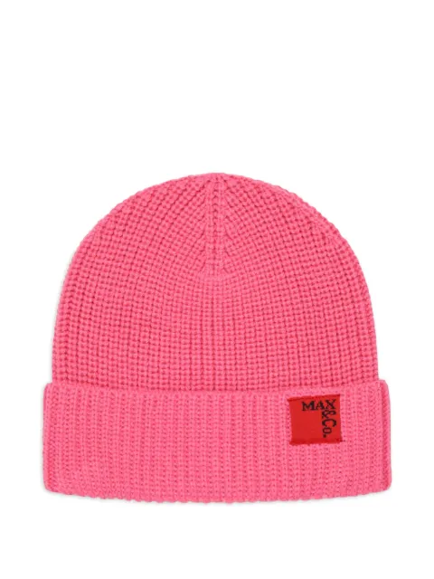 MAX&Co. Kids logo-patch beanie