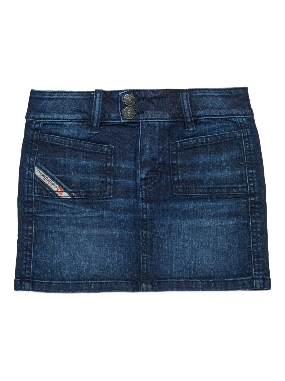Diesel Kids Katoenen mini-rok Blauw