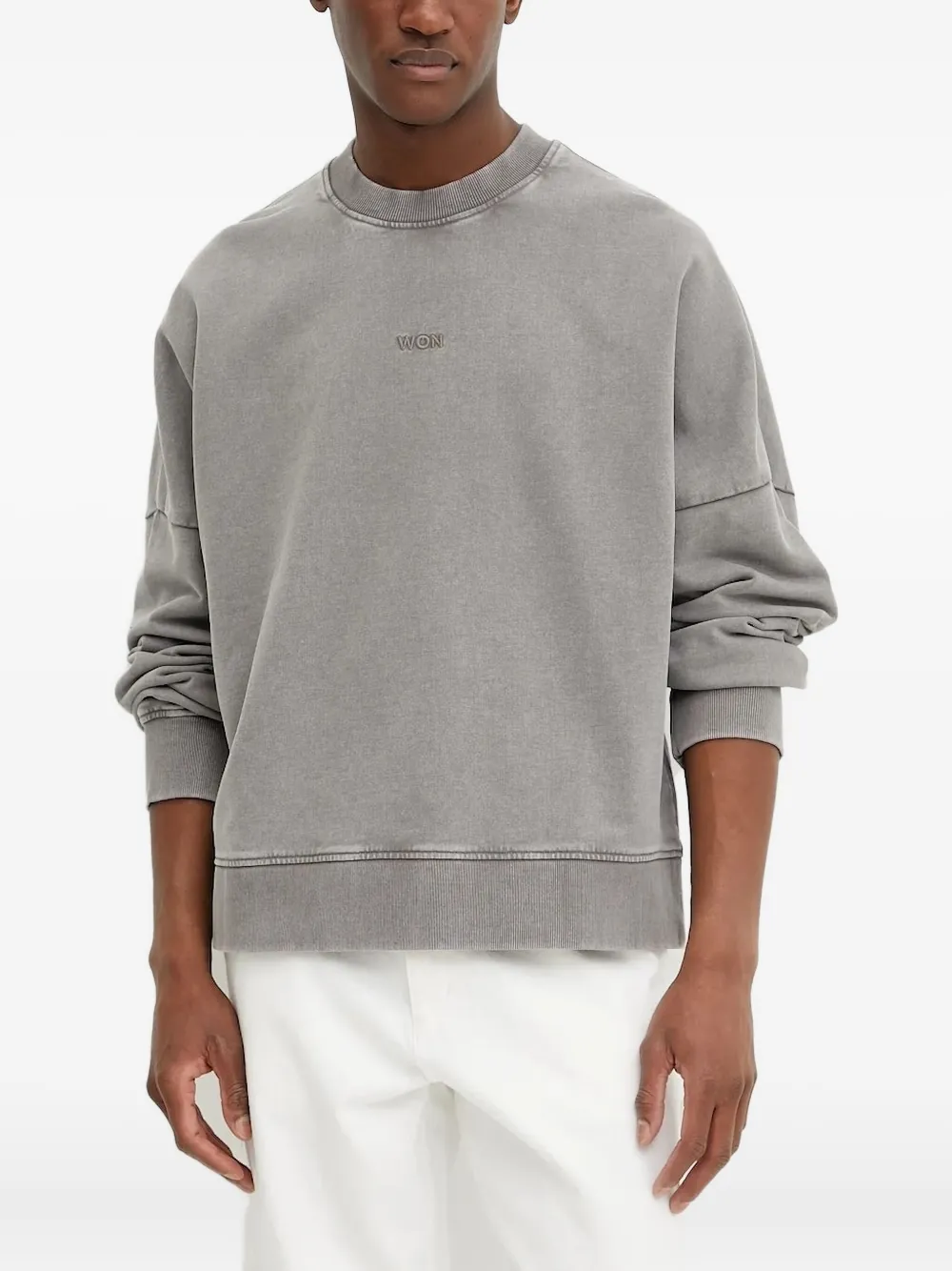Won Hundred embroidered-detail sweatshirt | Grey | Image 1