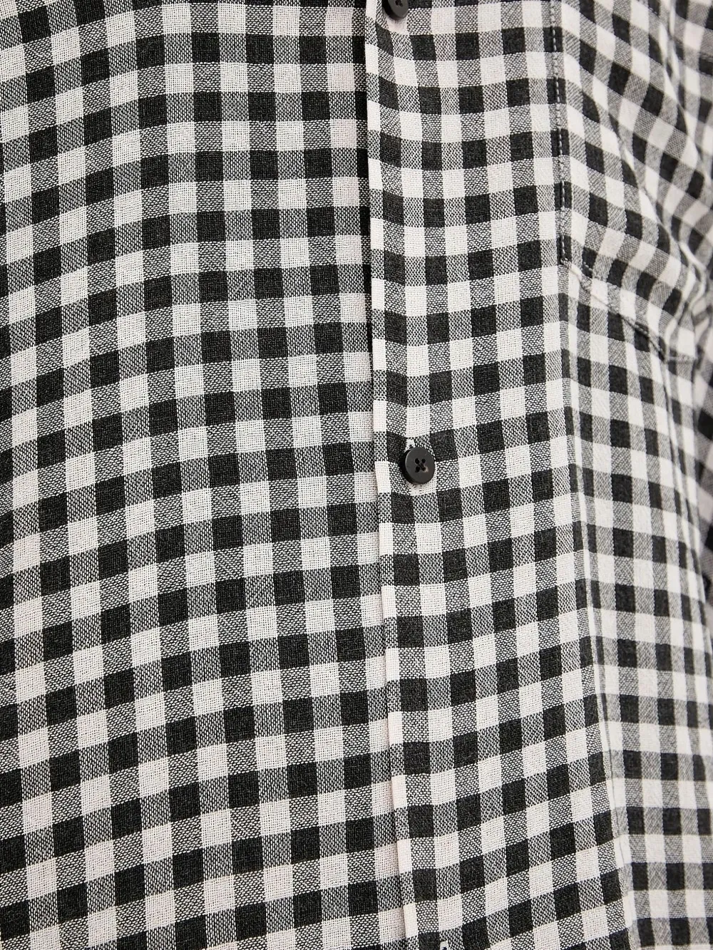 Won Hundred Check-pattern Shirt In Black