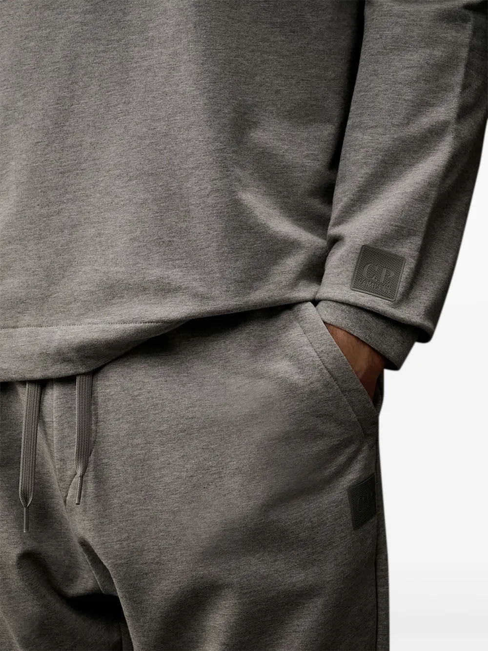 C.P. Company Sweater met capuchon en rits Grijs
