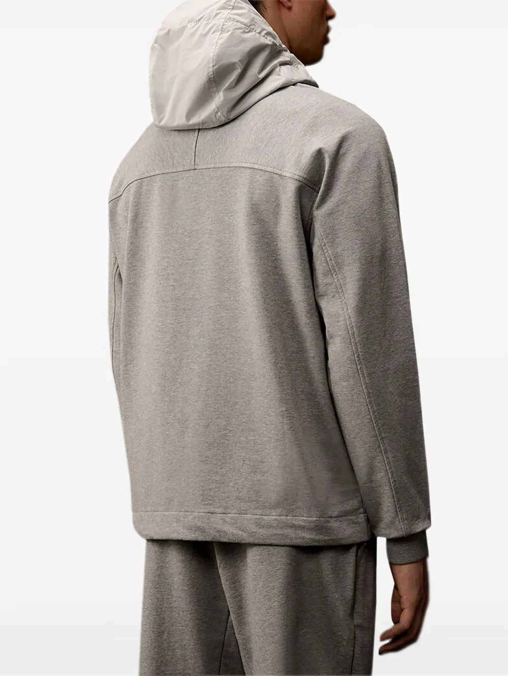 C.P. Company Sweater met capuchon en rits Grijs