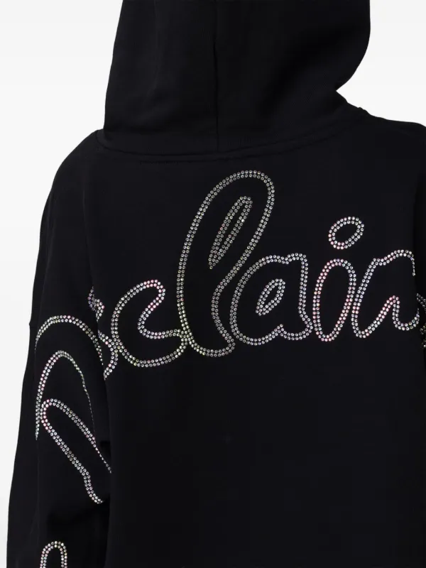 DISCLAIMER crystal-embellished Hoodie Black FARFETCH BE