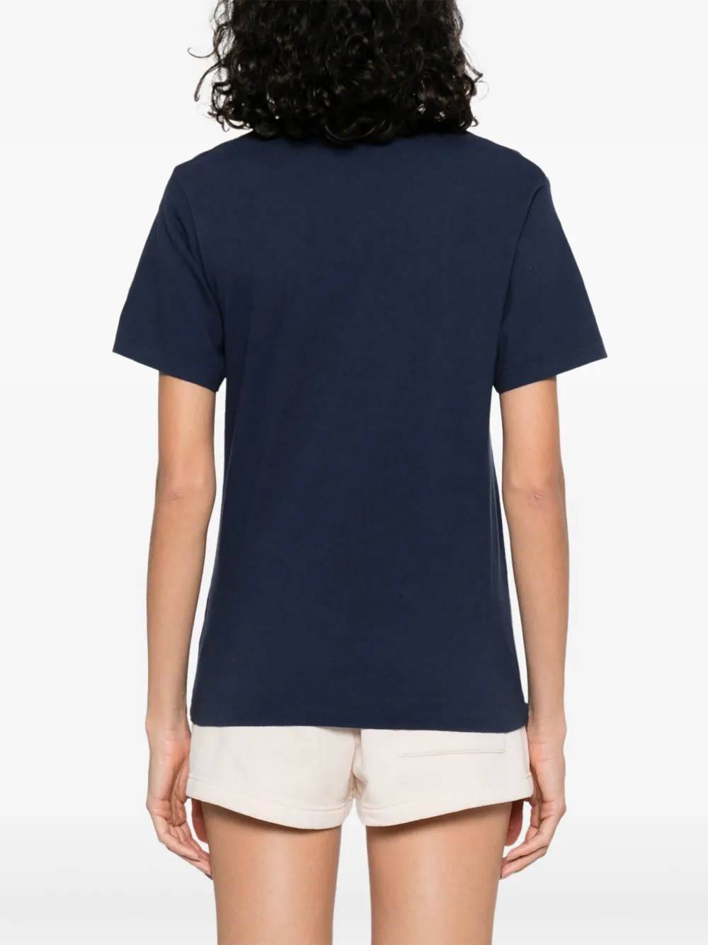 Sporty & Rich Beverly Hills T-shirt met wapenschild Blauw