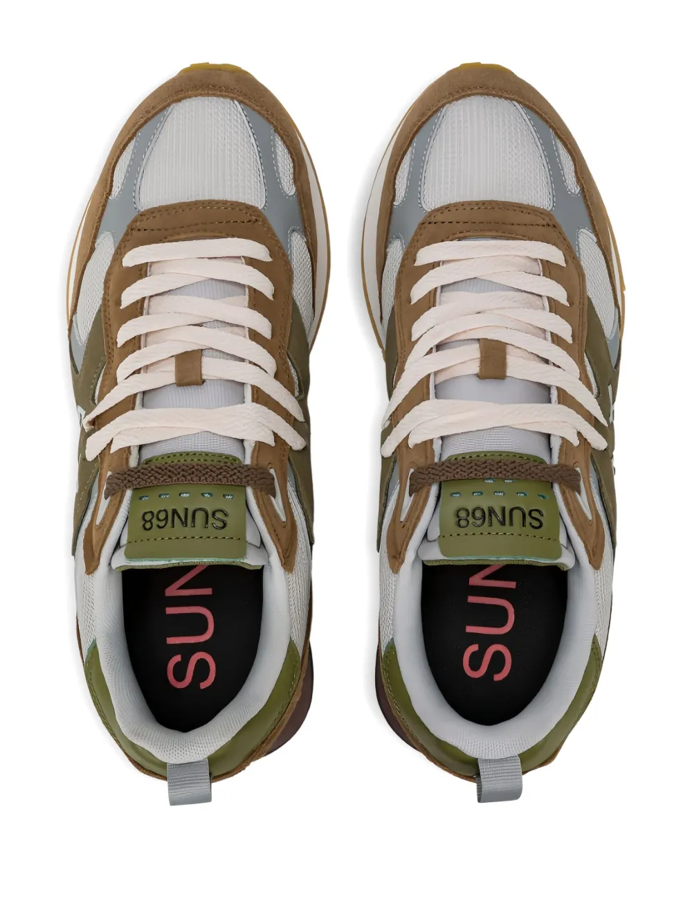 Sun68 Sneakers verfraaid met logo Bruin