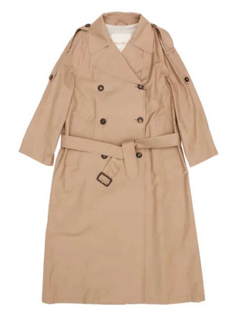 Max Mara belted buttoned coat