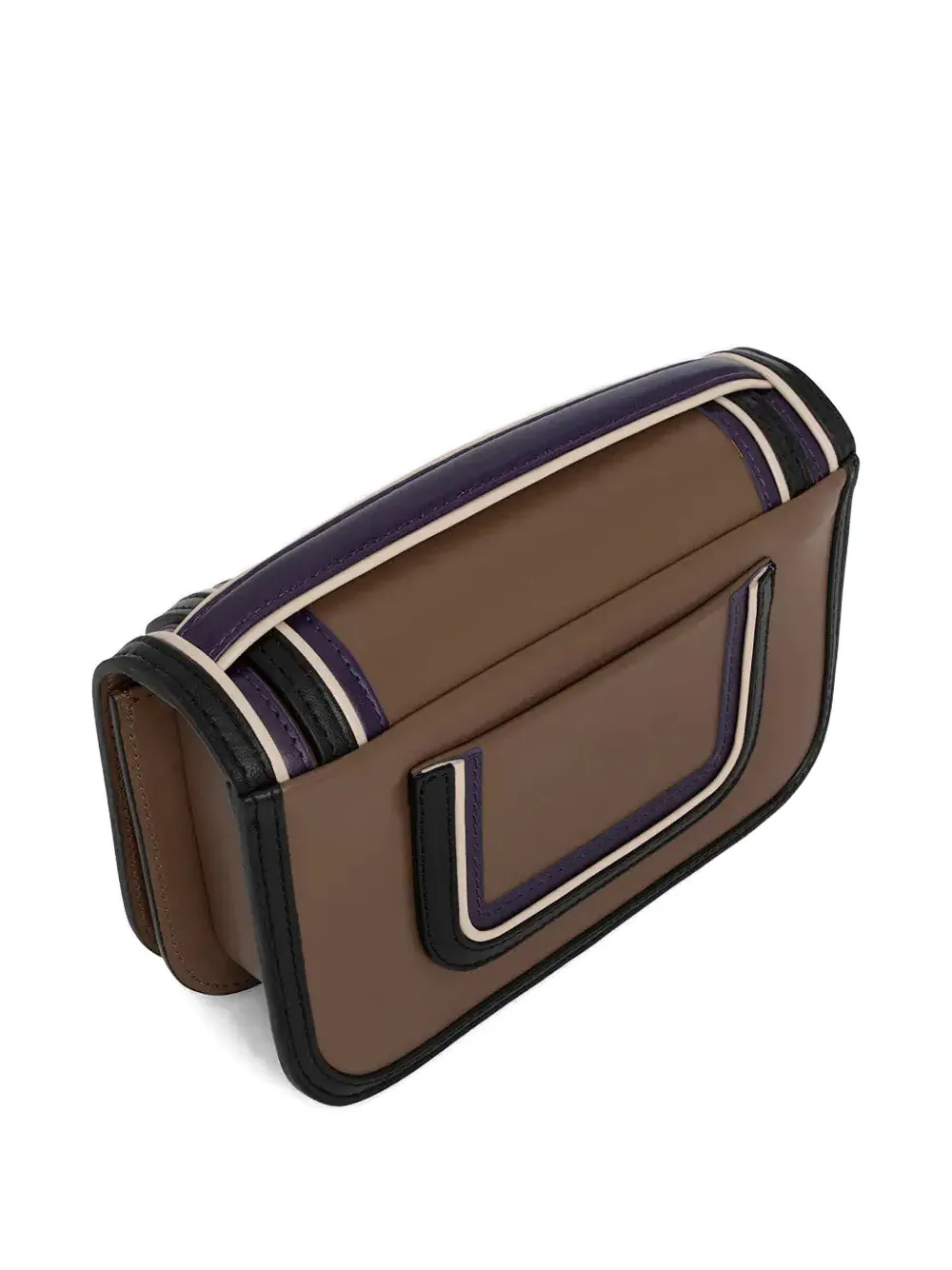 Pierre Hardy leather clutch bag - Bruin