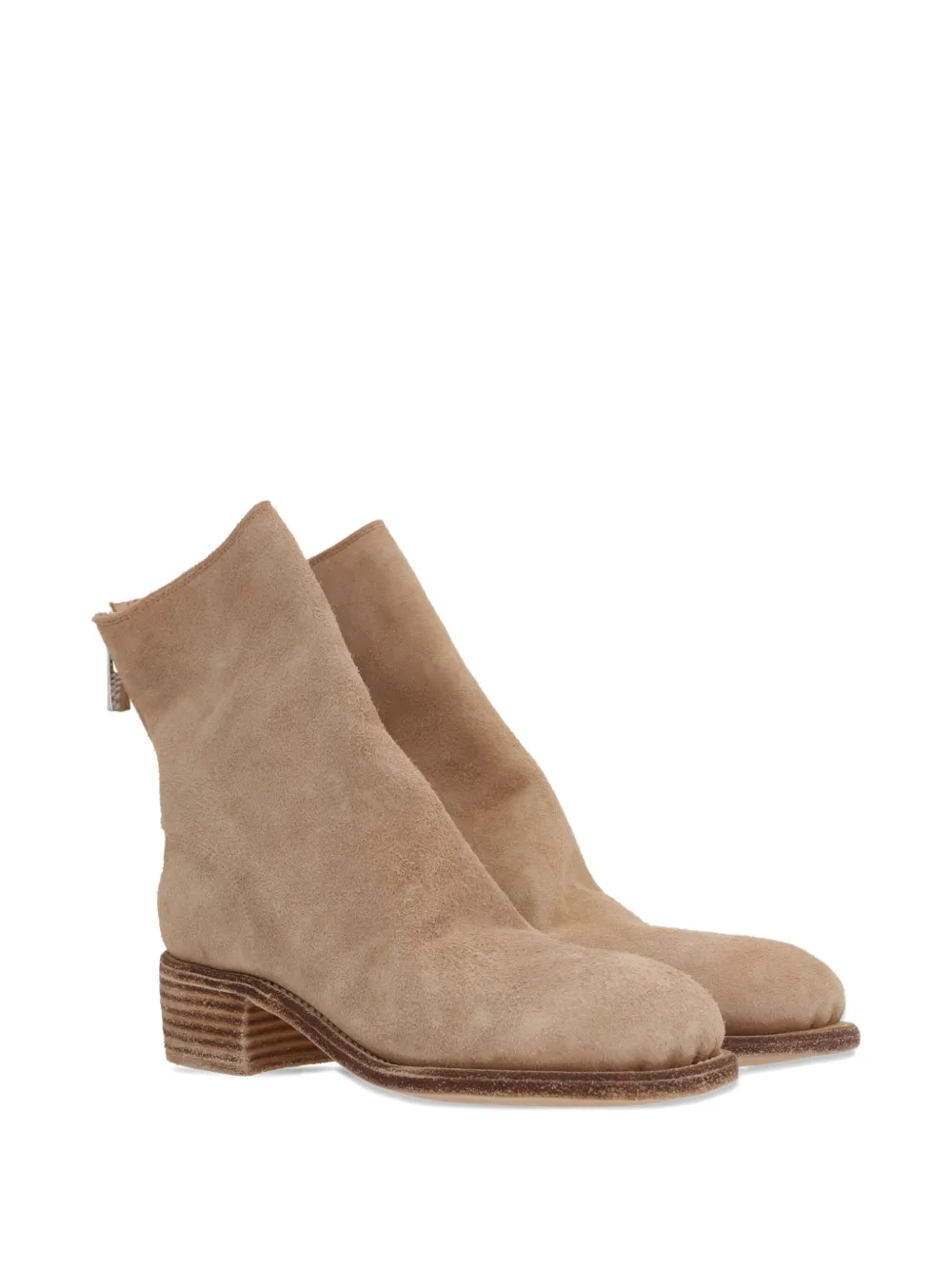 Guidi Round Toe Ankle Boots In Multi