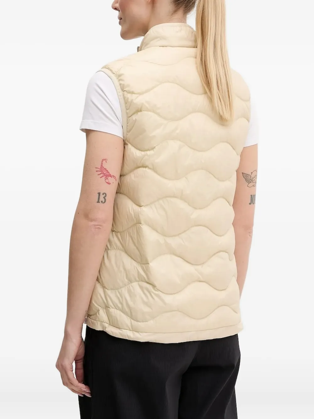 Peak Performance quilted sleeveless gilet Beige