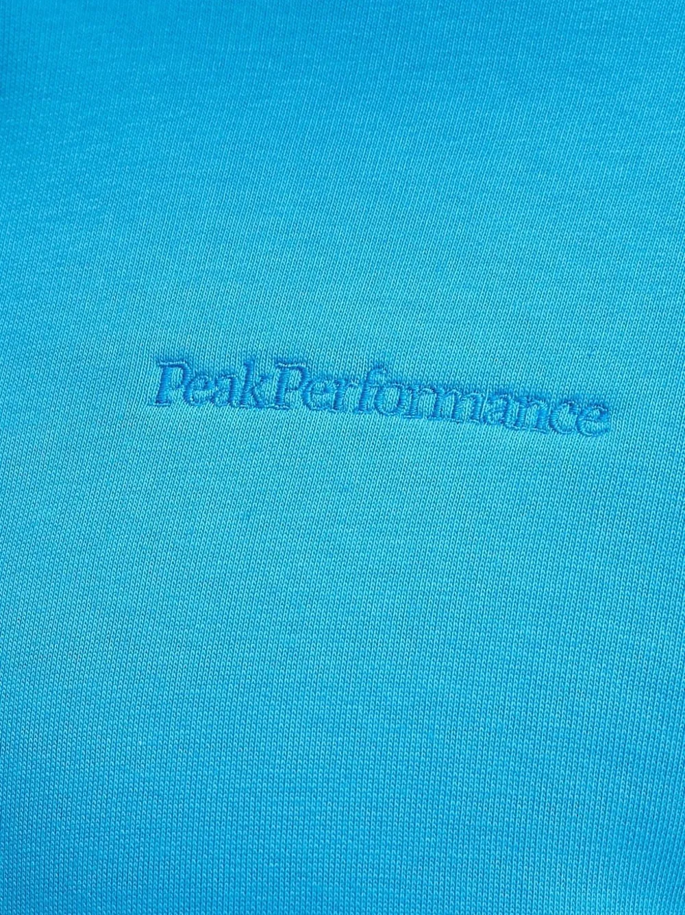 Peak Performance Embroidered-logo Hooded Sweater In Blue