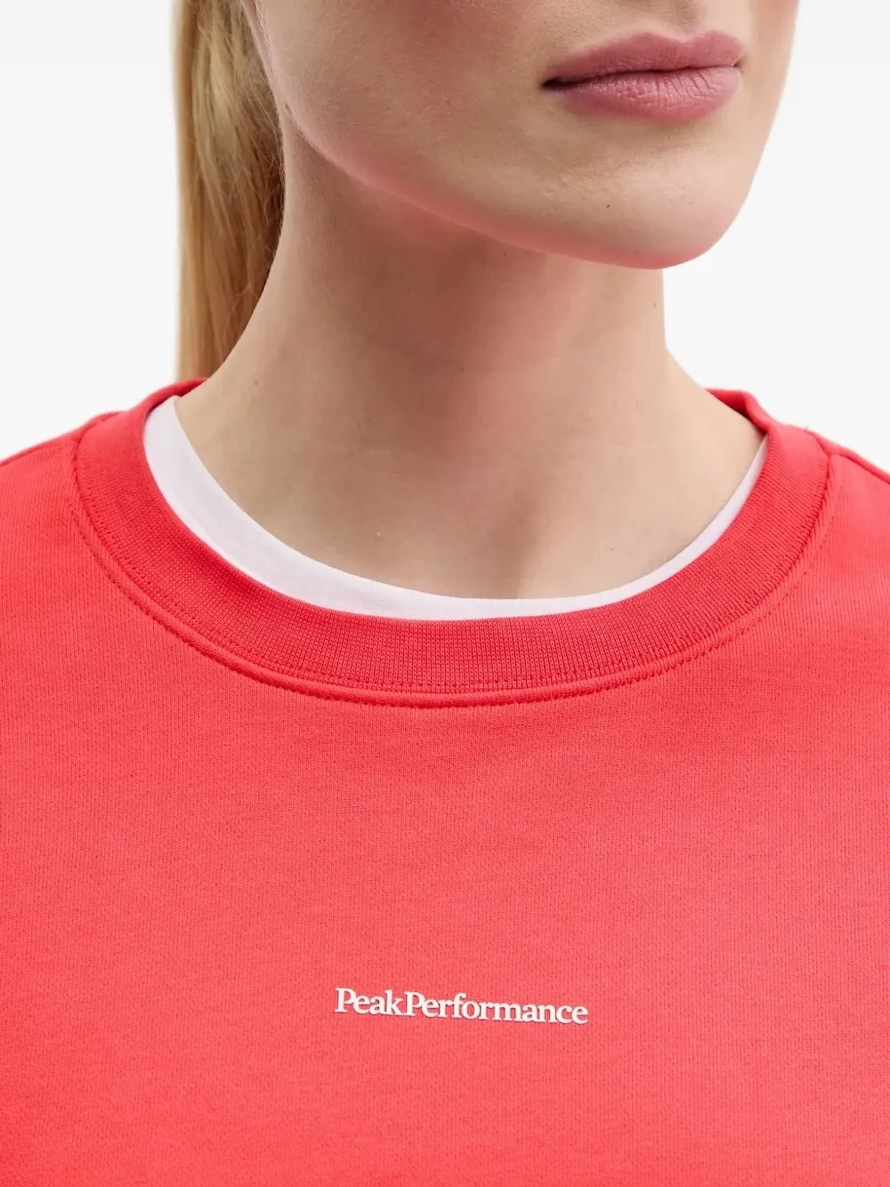 Peak Performance Sweater met logoprint Rood
