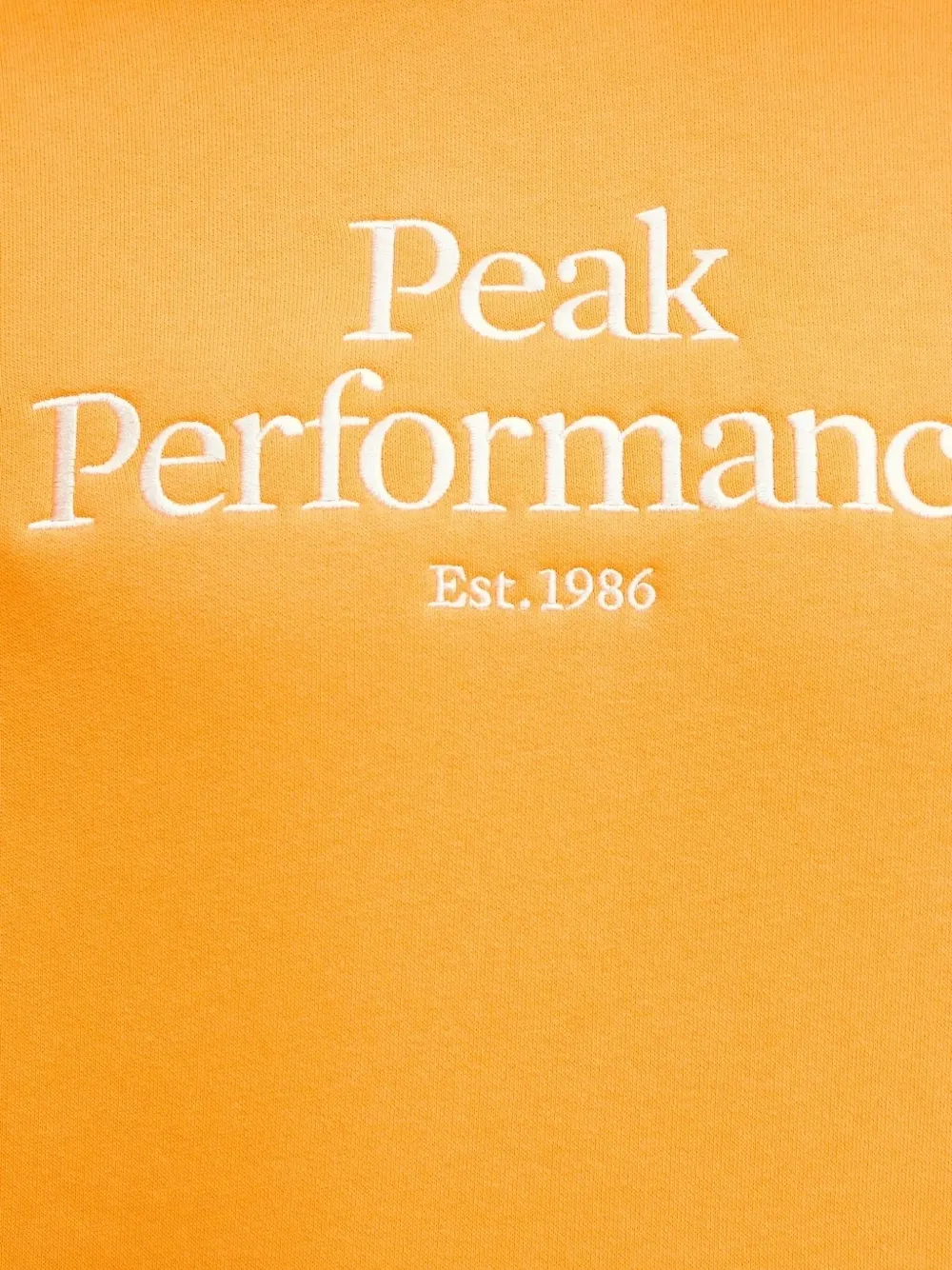 Peak Performance Sweater met geborduurd logo Oranje