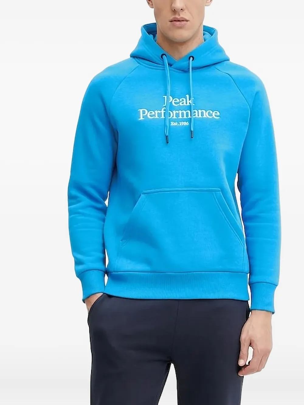 Peak Performance logo-embroidered hoodie | Blue | Image 1