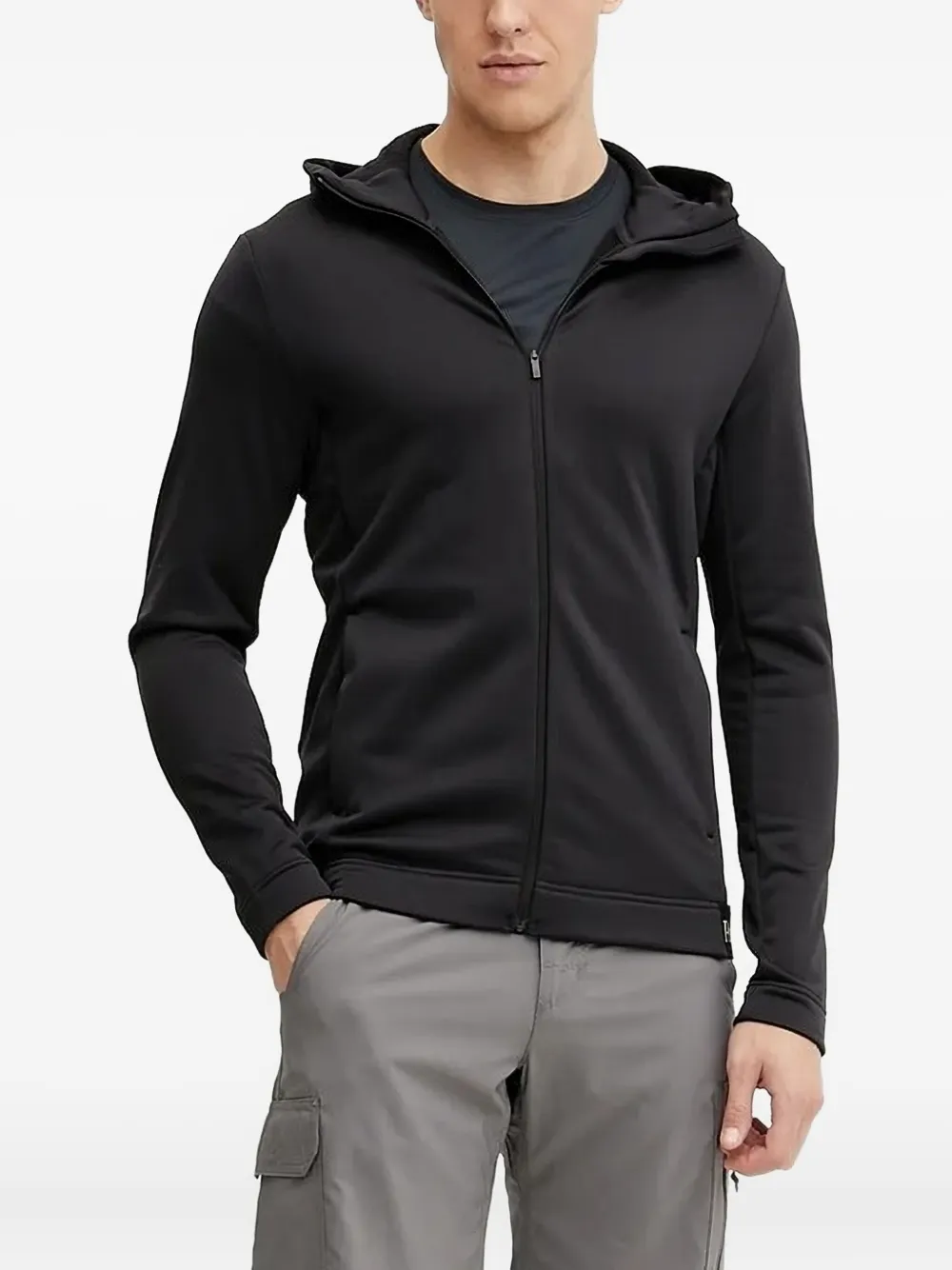Peak Performance zip-up hoodie | Black | Image 1