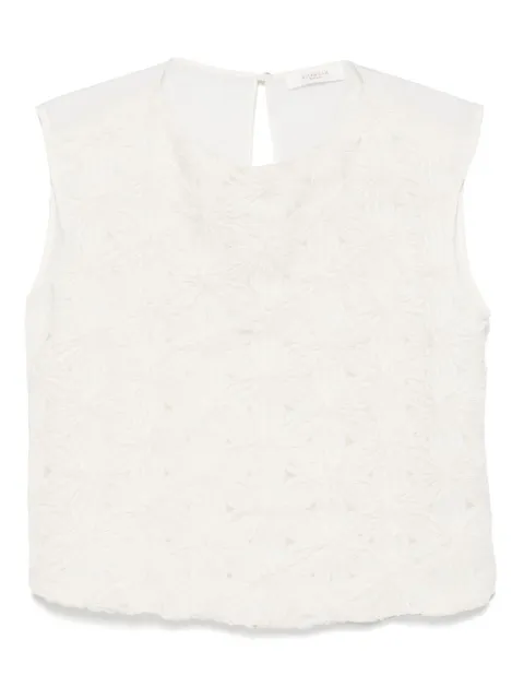 slowear floral-appliqué blouse