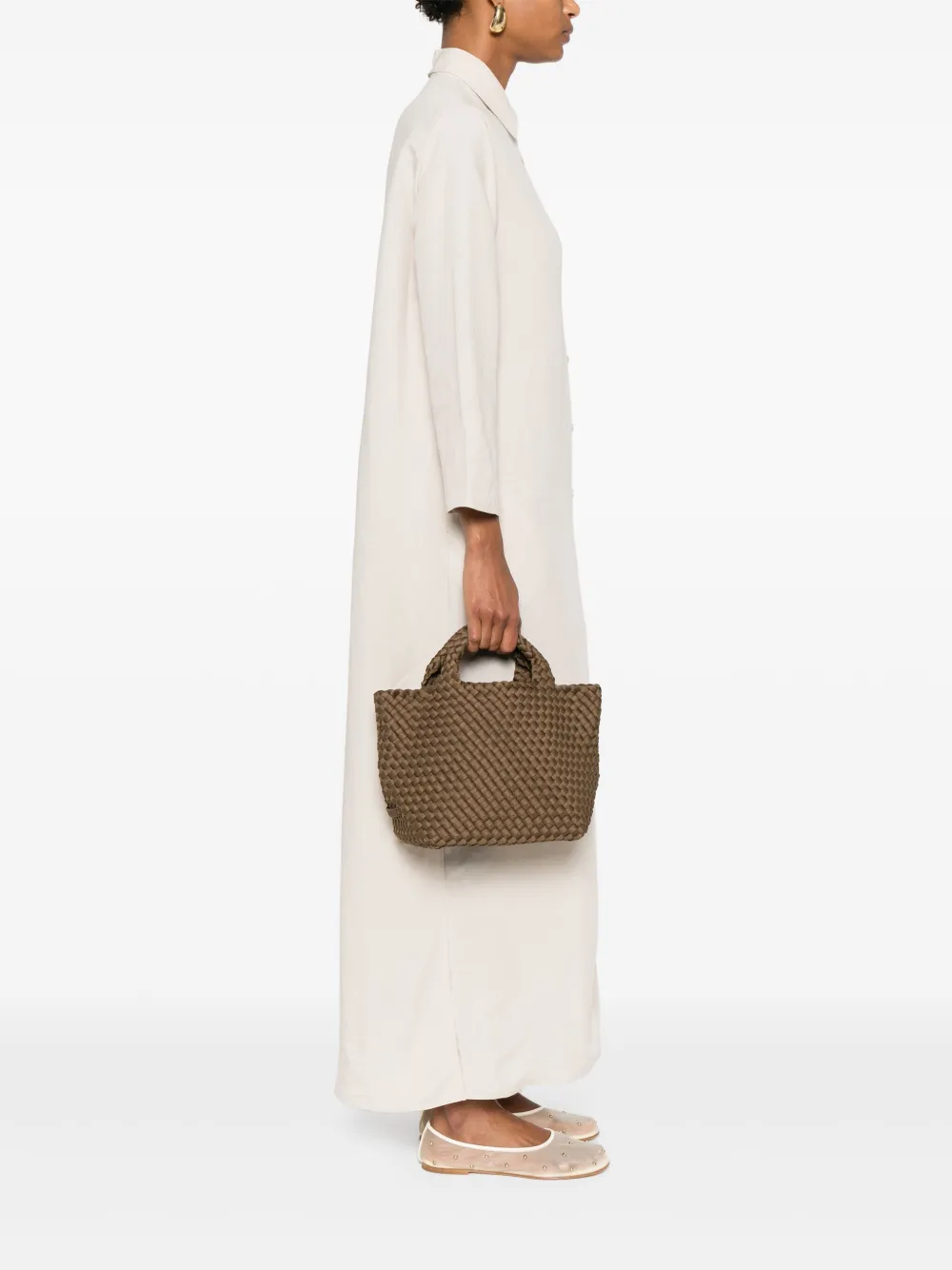 NAGHEDI St.Barths kleine shopper - Groen