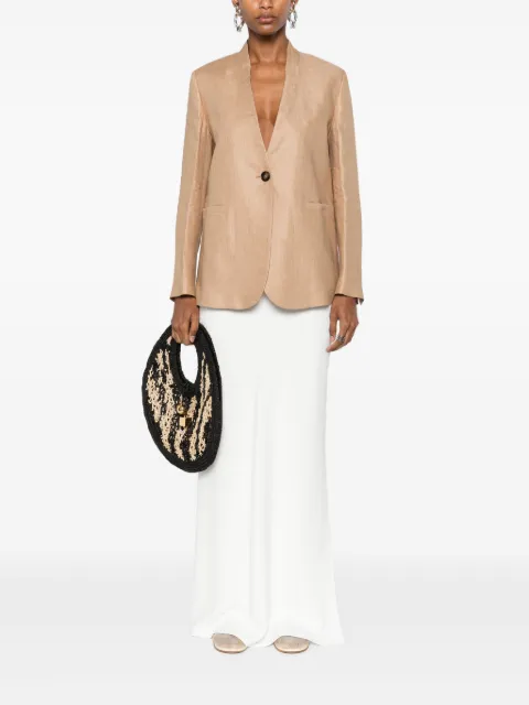 slowear linen-blend blazer