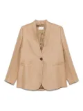 slowear linen-blend blazer - Brown