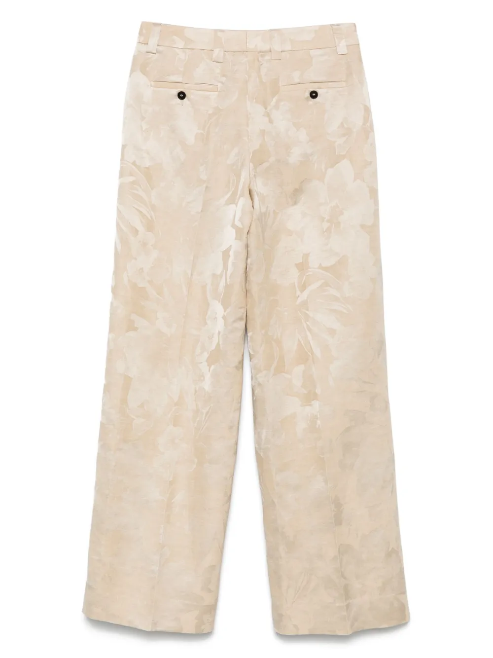 Incotex jacquard trousers - Beige