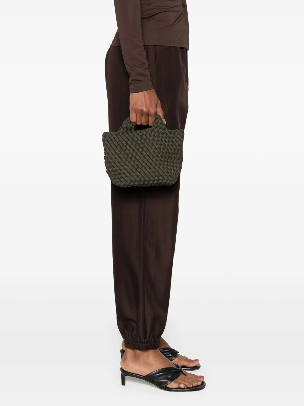 NAGHEDI mini St.Barths tote bag - Groen