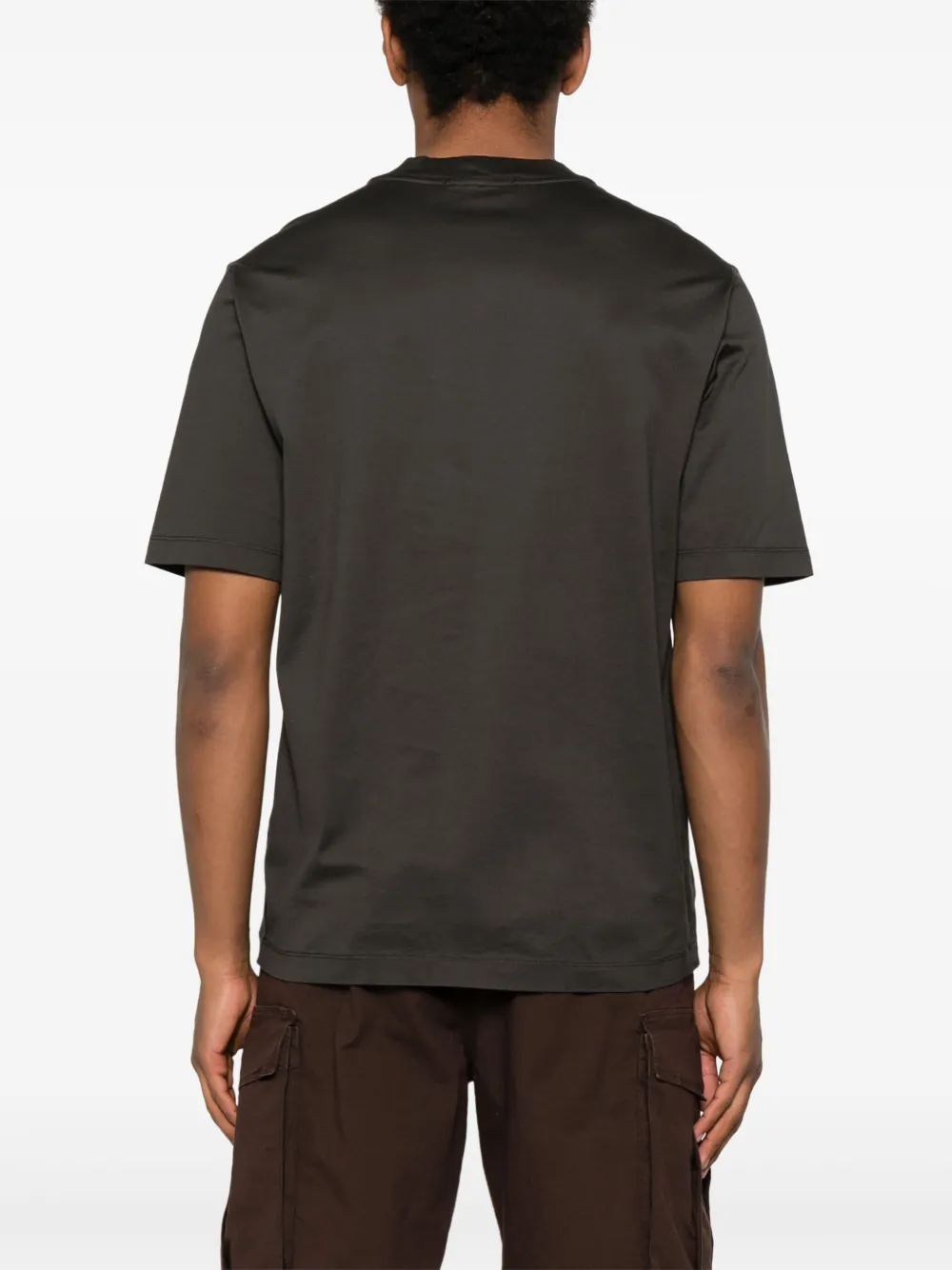 Stone Island Katoenen T-shirt Zwart