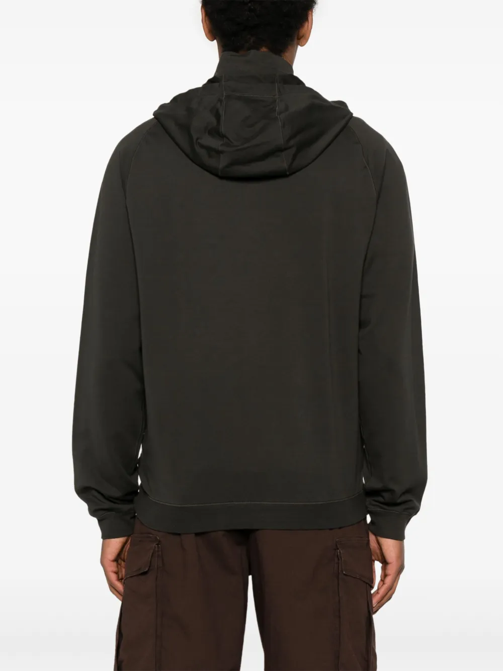 Stone Island Hoodie met rits Zwart
