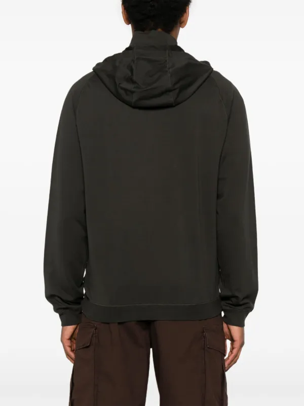 Stone Island ジップアップ パーカー | ブラック | FARFETCH JP