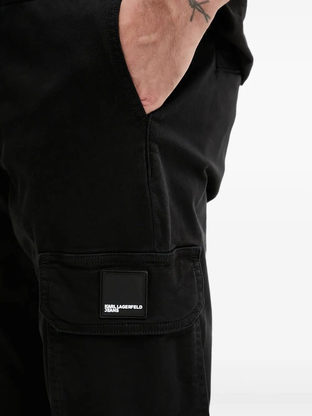 Karl Lagerfeld Jeans cargo-pocket trousers Zwart