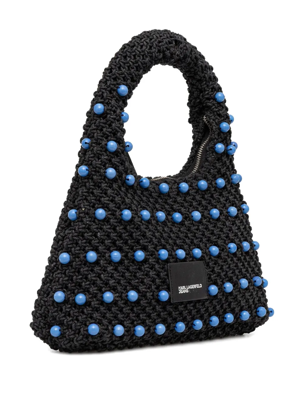 Karl Lagerfeld Jeans Shopper met kralen - Zwart
